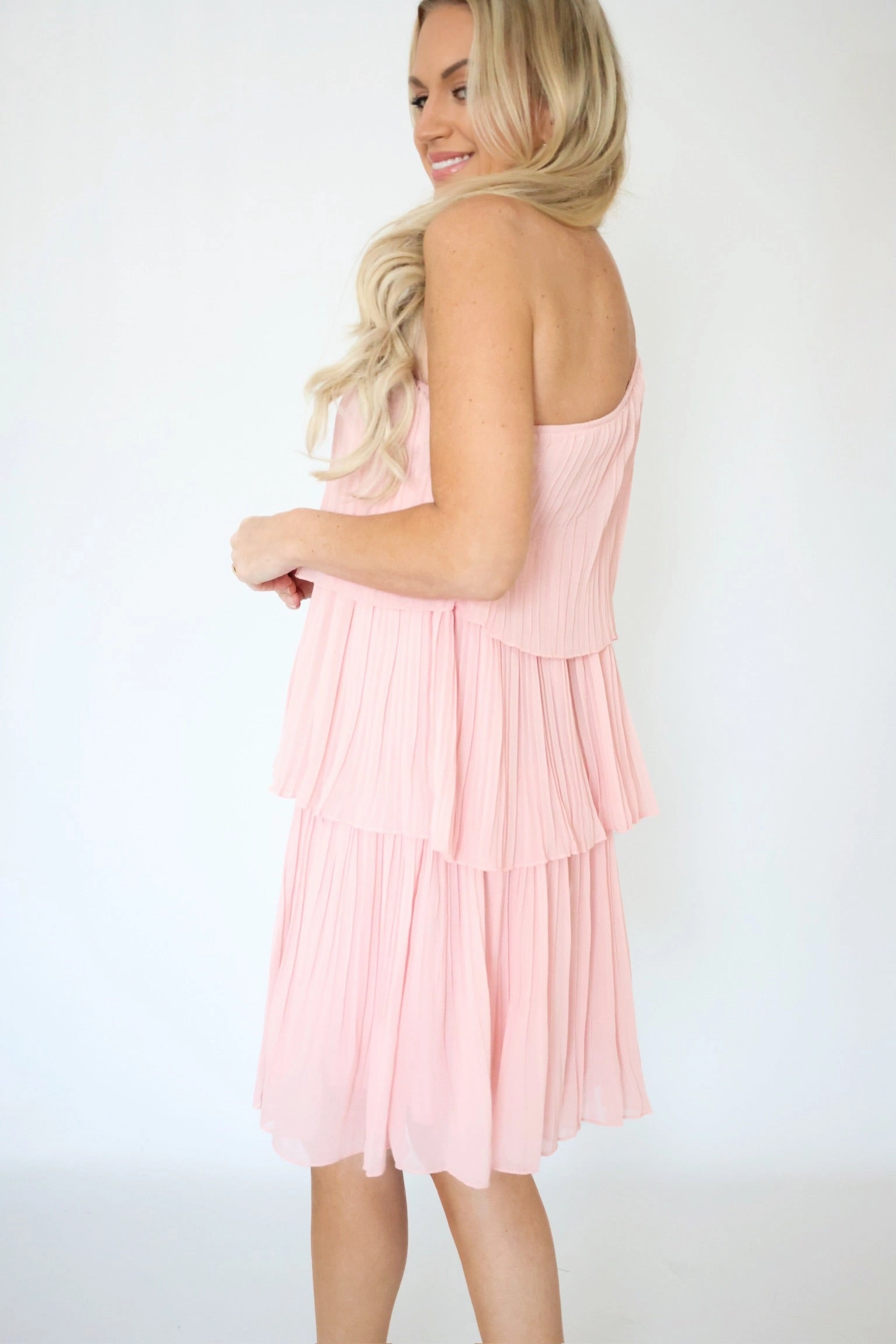 Leah One Shoulder Dress (FINAL SALE) Ribbed Hem OversizedFit