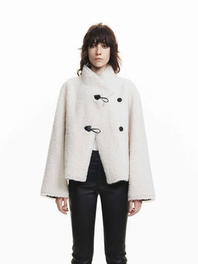 Faux Shearling Coat Sport Inspired Style