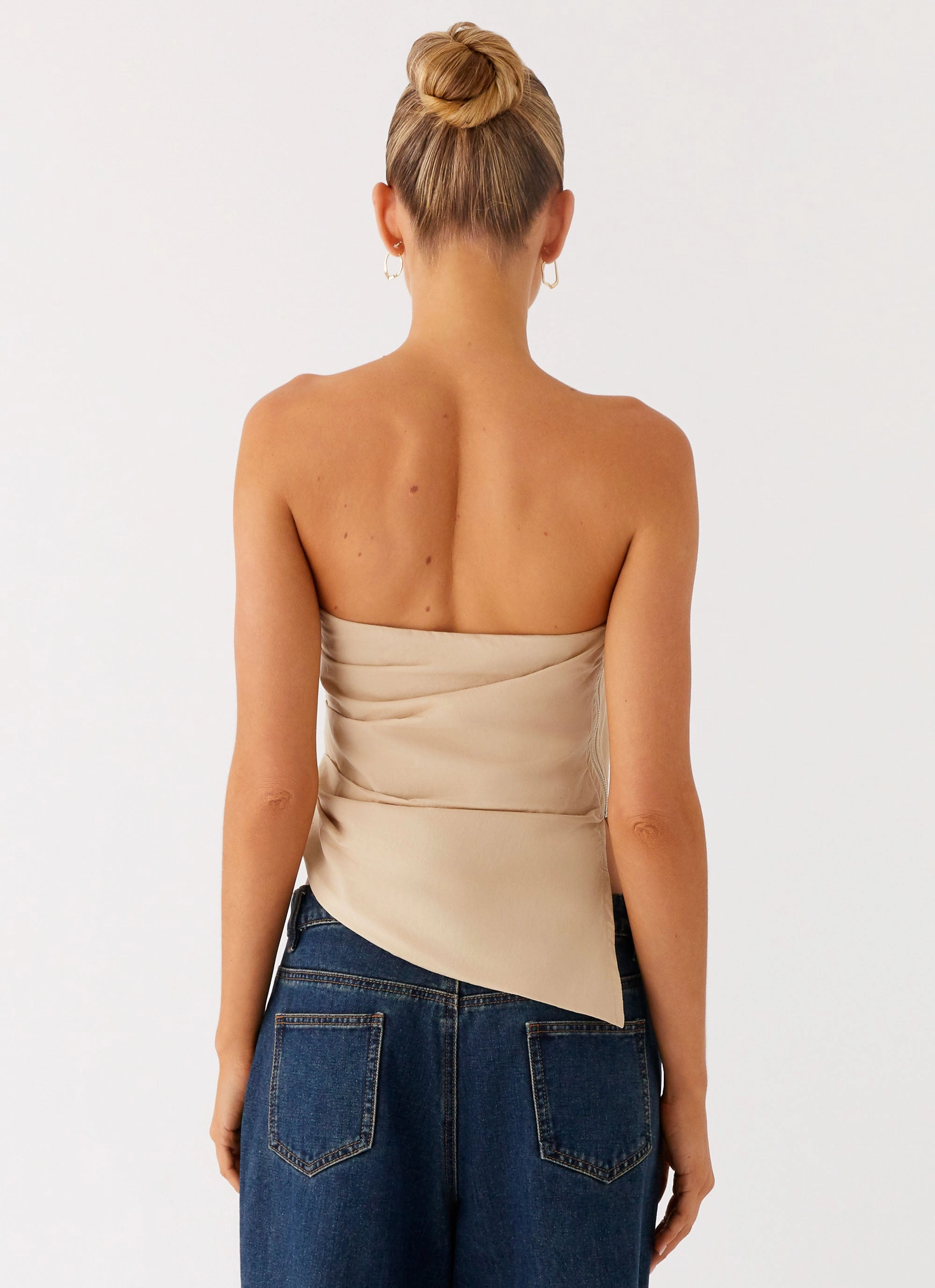 NonChafe Lining NoTagLabel Briana Strapless Top - Tan