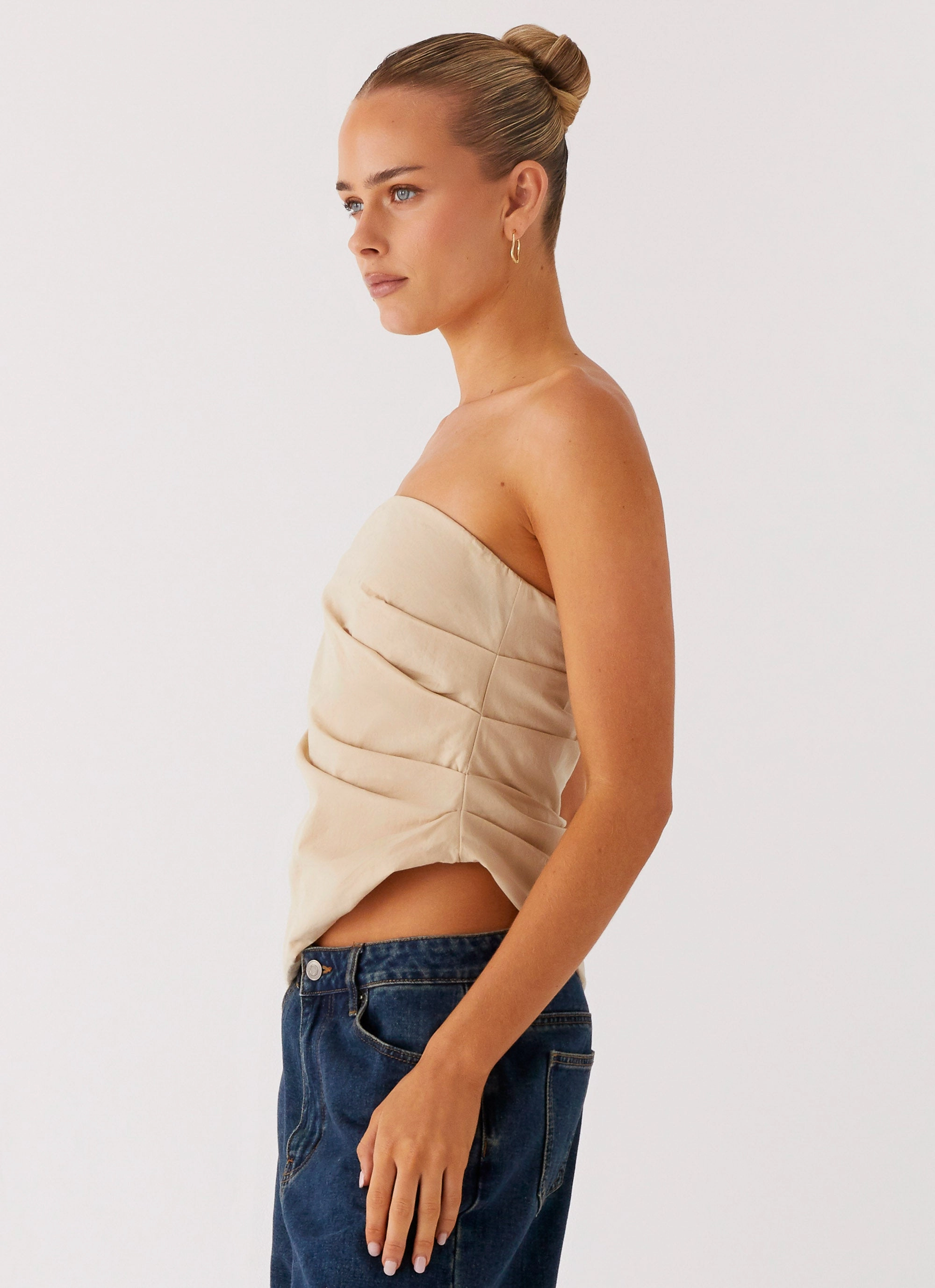 Briana Strapless Top - Tan BreathableBack