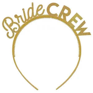 Bridal Shower Bride Crew Headbands, Luxurious Shower Collection, 6 Count