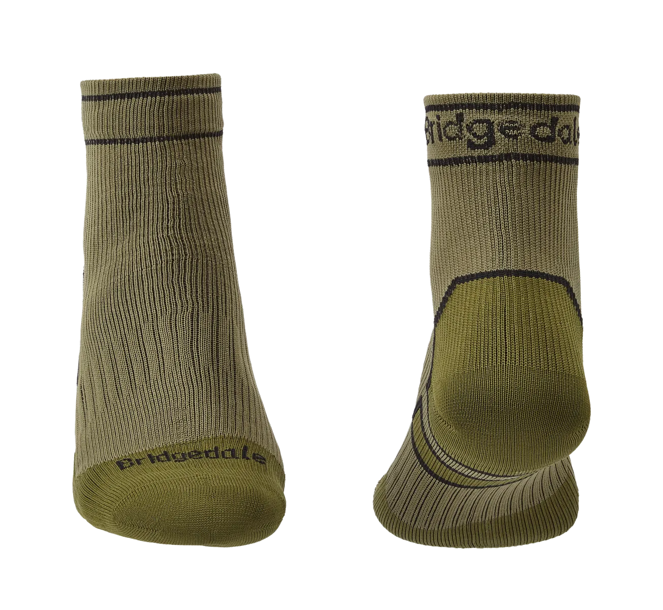 Bridgedale Stormsock Midweight Waterproof Ankle Sock-Khaki