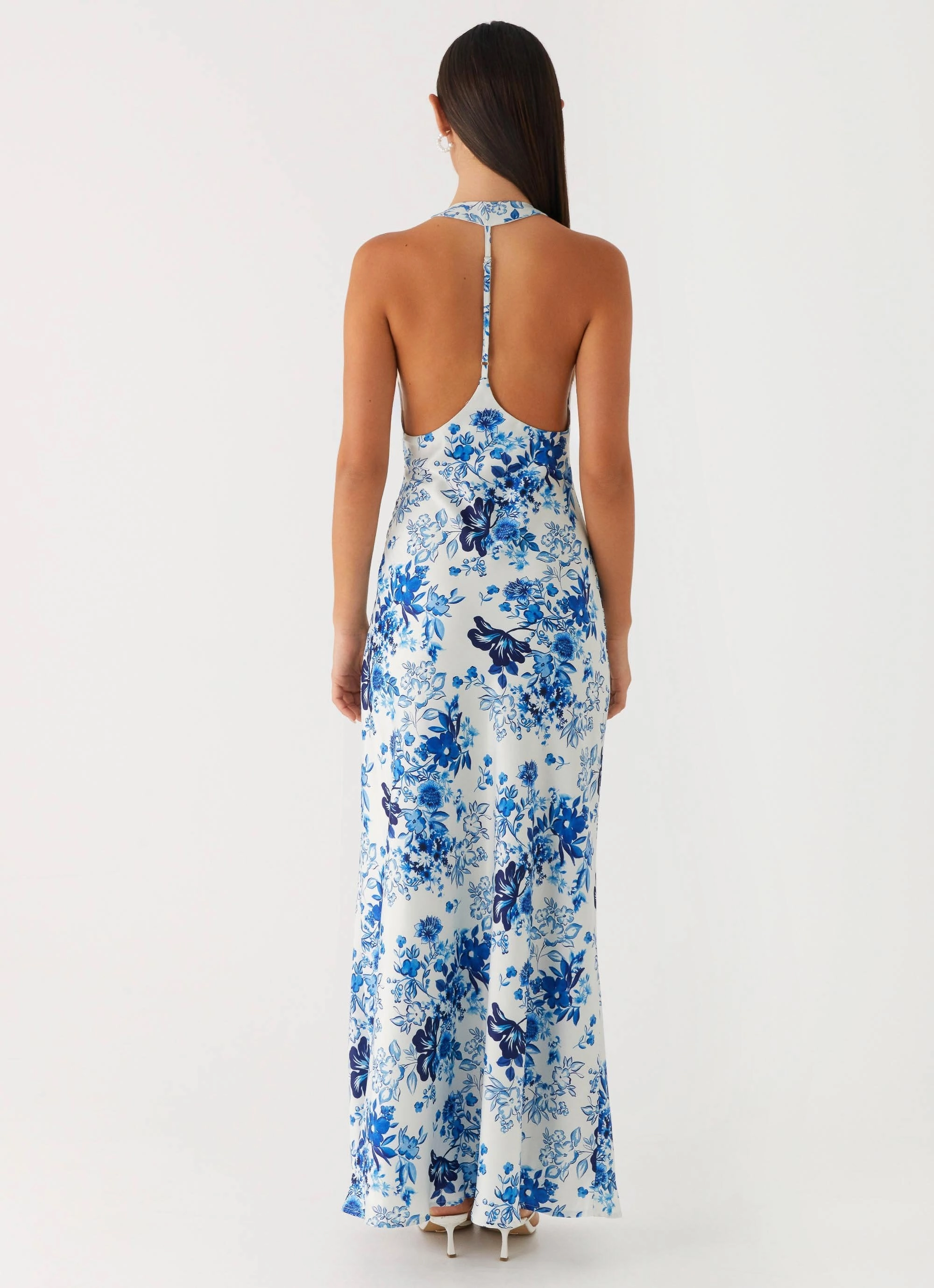 Angie Maxi Dress - Serene Sky Floral Birthday-Celebration