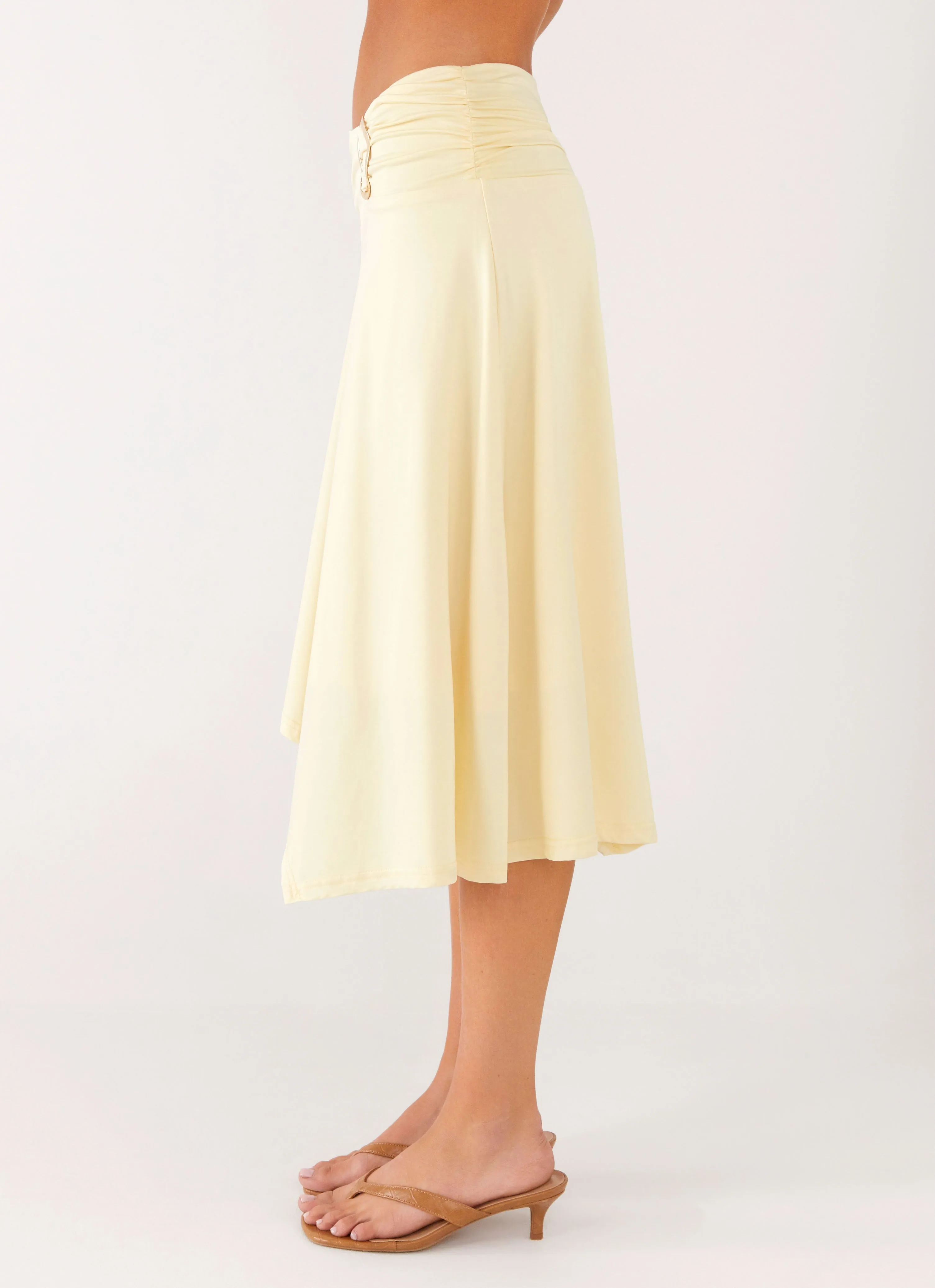 Brisa Midi Skirt - Butter Flexible Knit