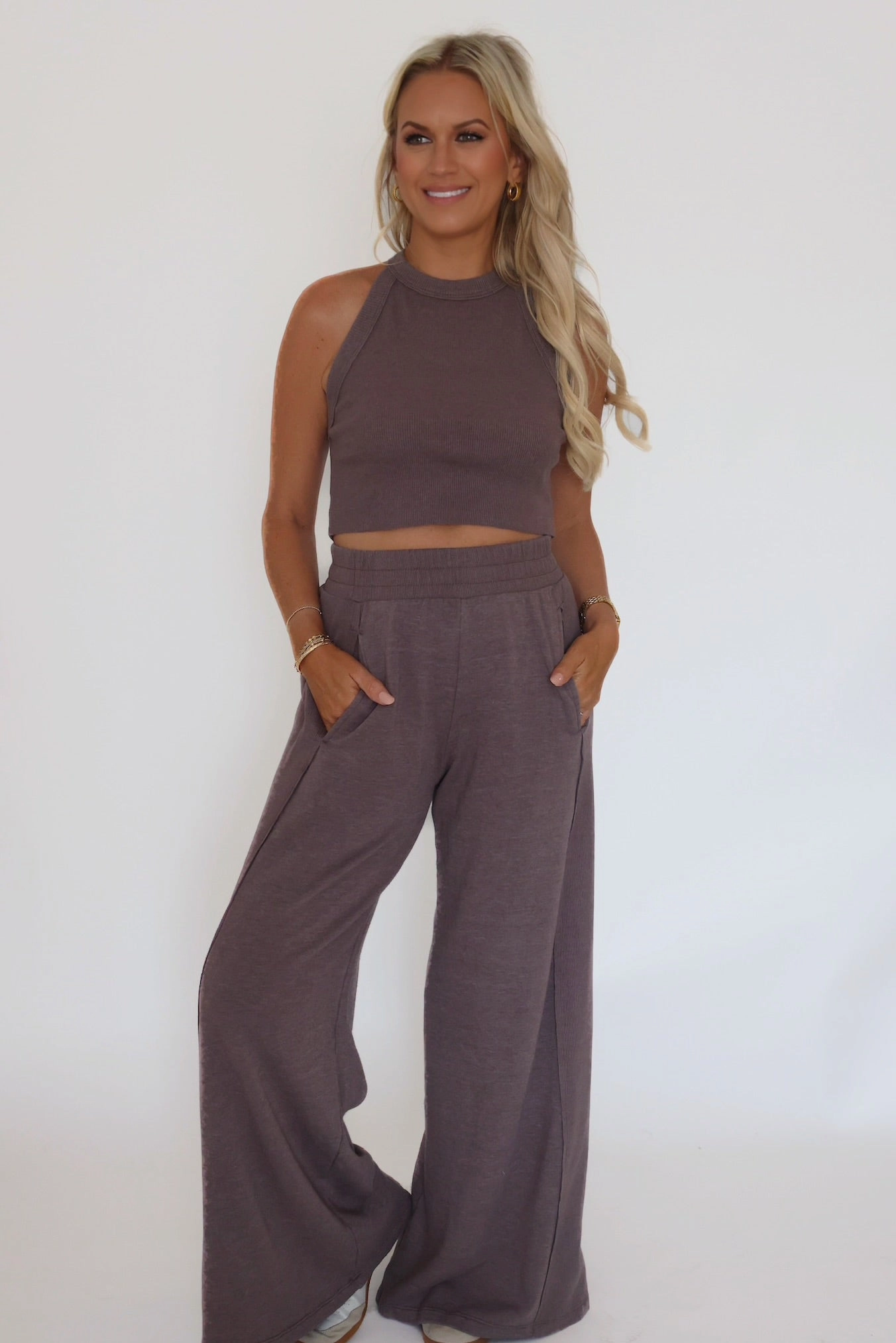 Britney Set- Stone LowProfile Zipper Tailored Seams