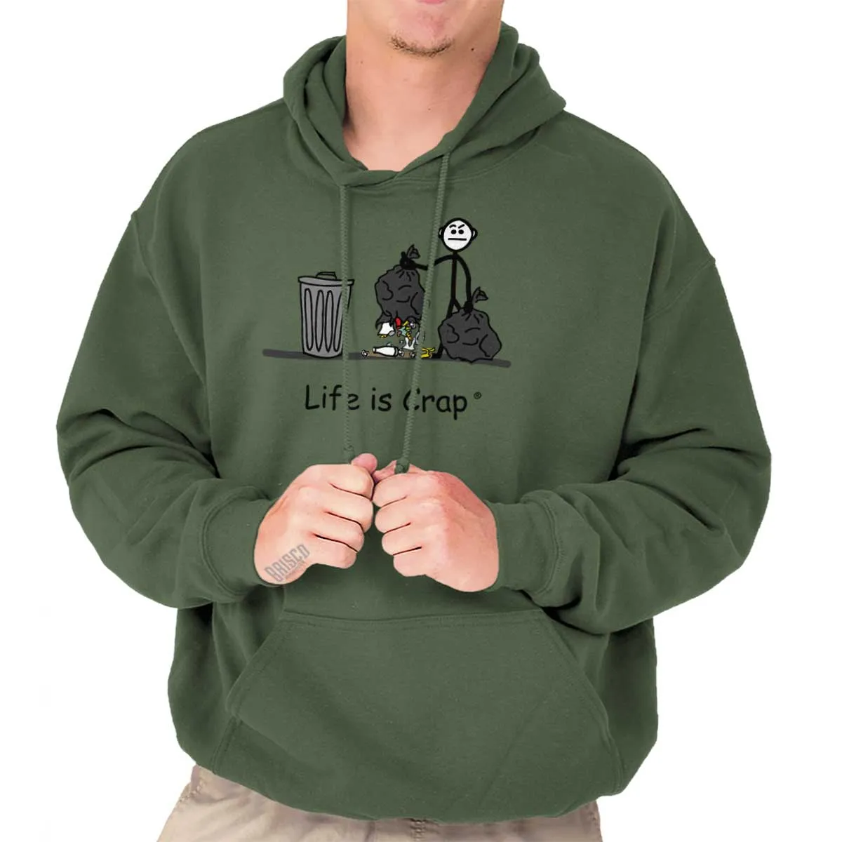 Broken Garbage Bag Hoodie