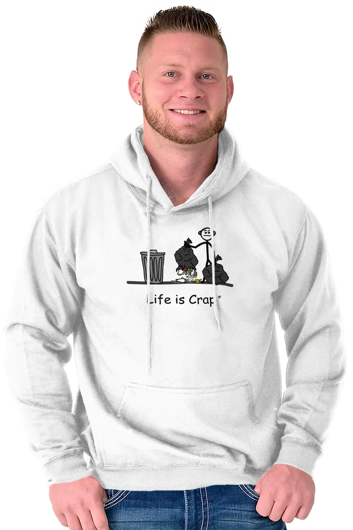 Broken Garbage Bag Hoodie