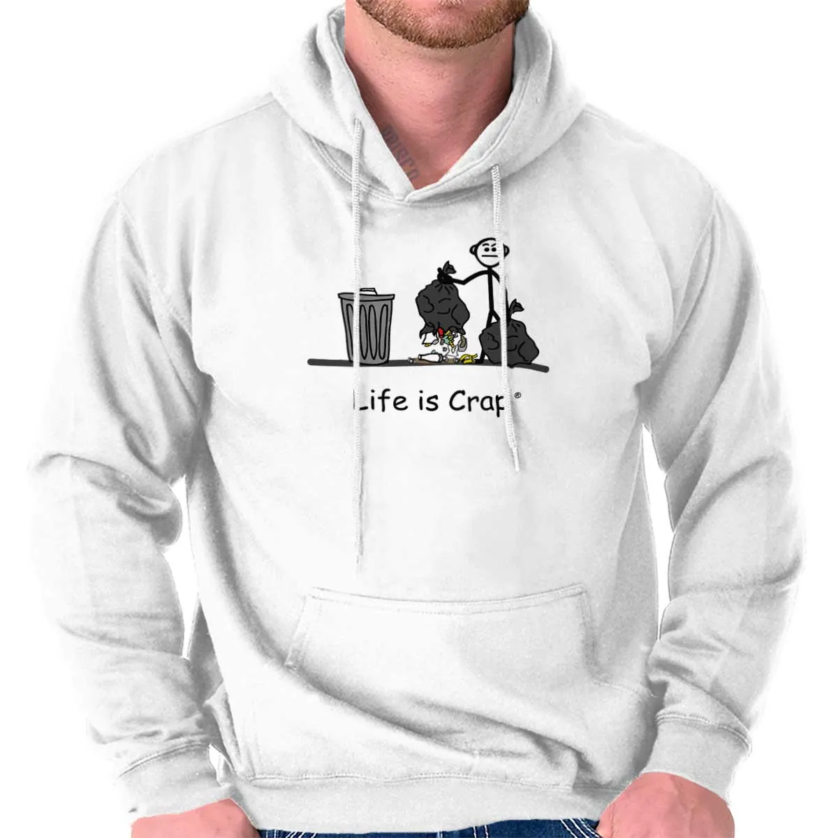 Broken Garbage Bag Hoodie