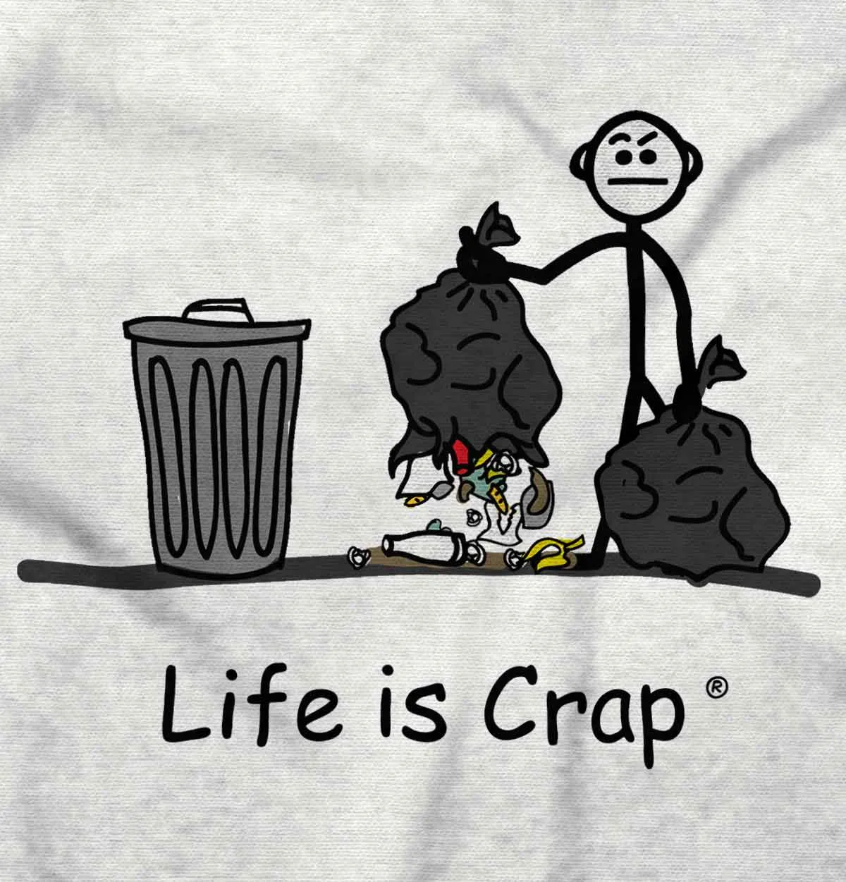 Broken Garbage Bag Hoodie