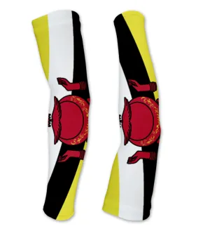 Brunei Flag Compression Arm Sleeves UV Protection Unisex - Walking - Cycling - Running - Golf - Baseball - Basketball