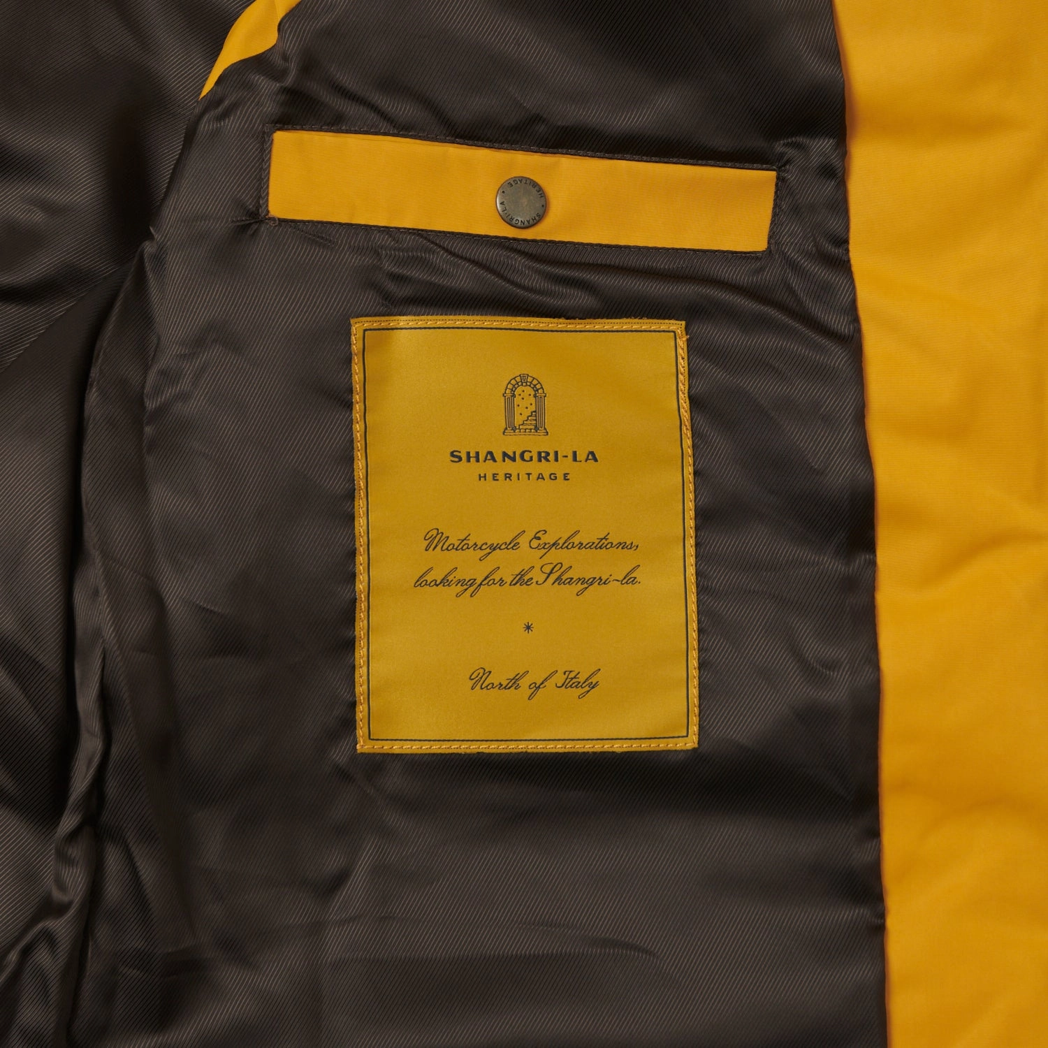 Shangri-La Heritage 'Bivacco' Western Down Vest - Yellow Utility Inspired Look Collapsible Packable Design