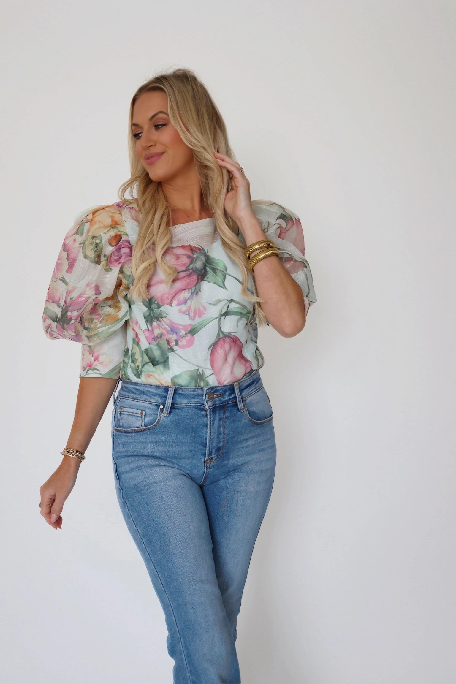 CompressionSupportWeave Catalina Floral Blouse (FINAL SALE)