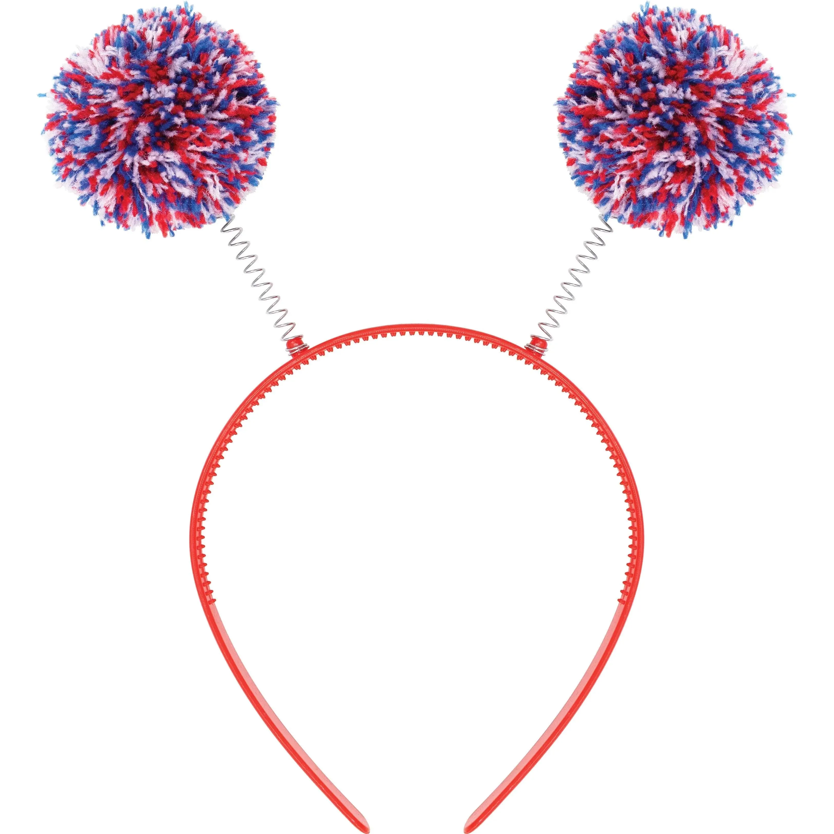 Bulk Patriotic Plastic Headbands w/ bopper (12 per Case)
