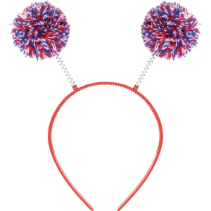 Bulk Patriotic Plastic Headbands w/ bopper (12 per Case)