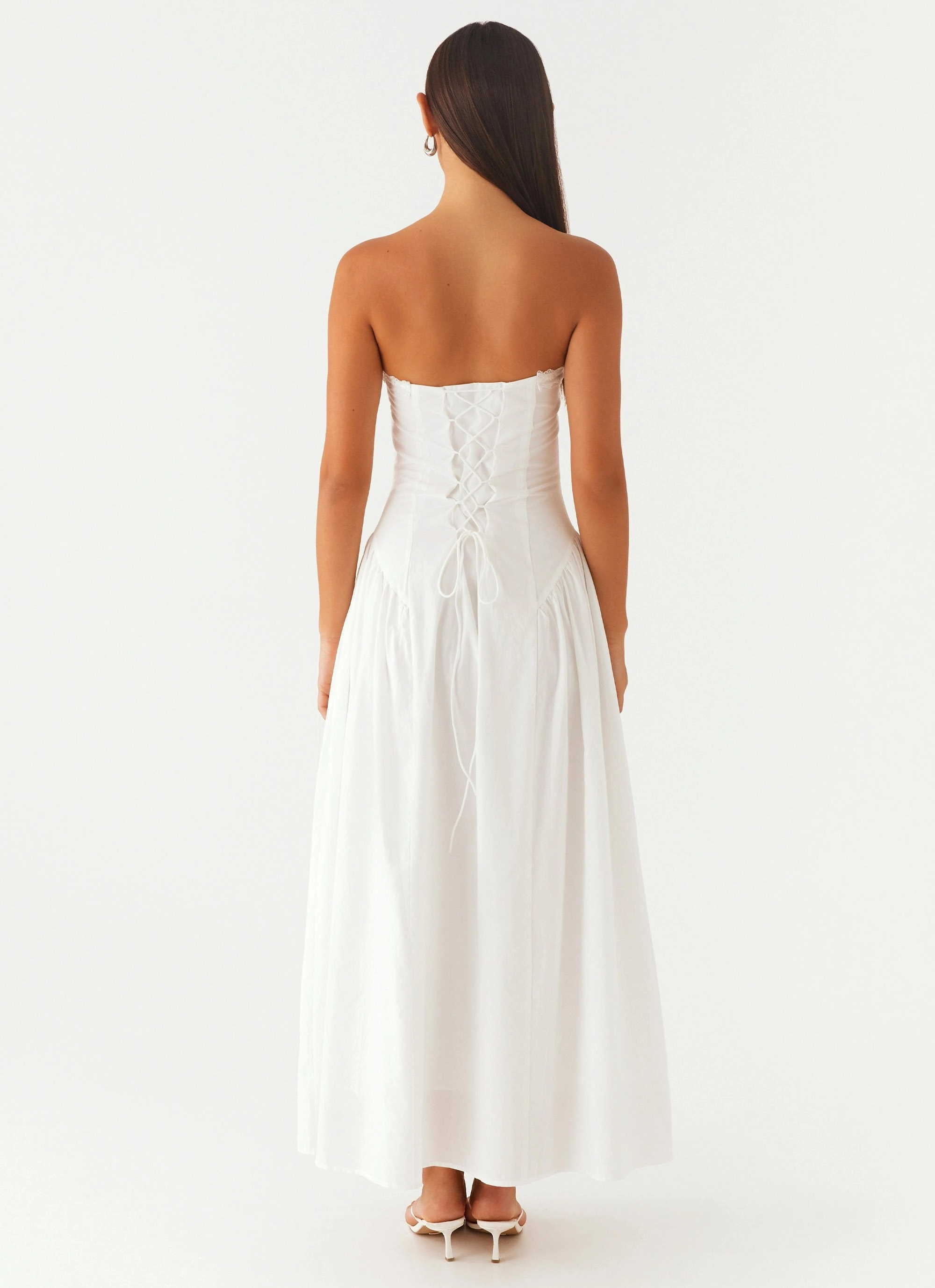 Burleigh Maxi Dress - Ivory Crisp Look