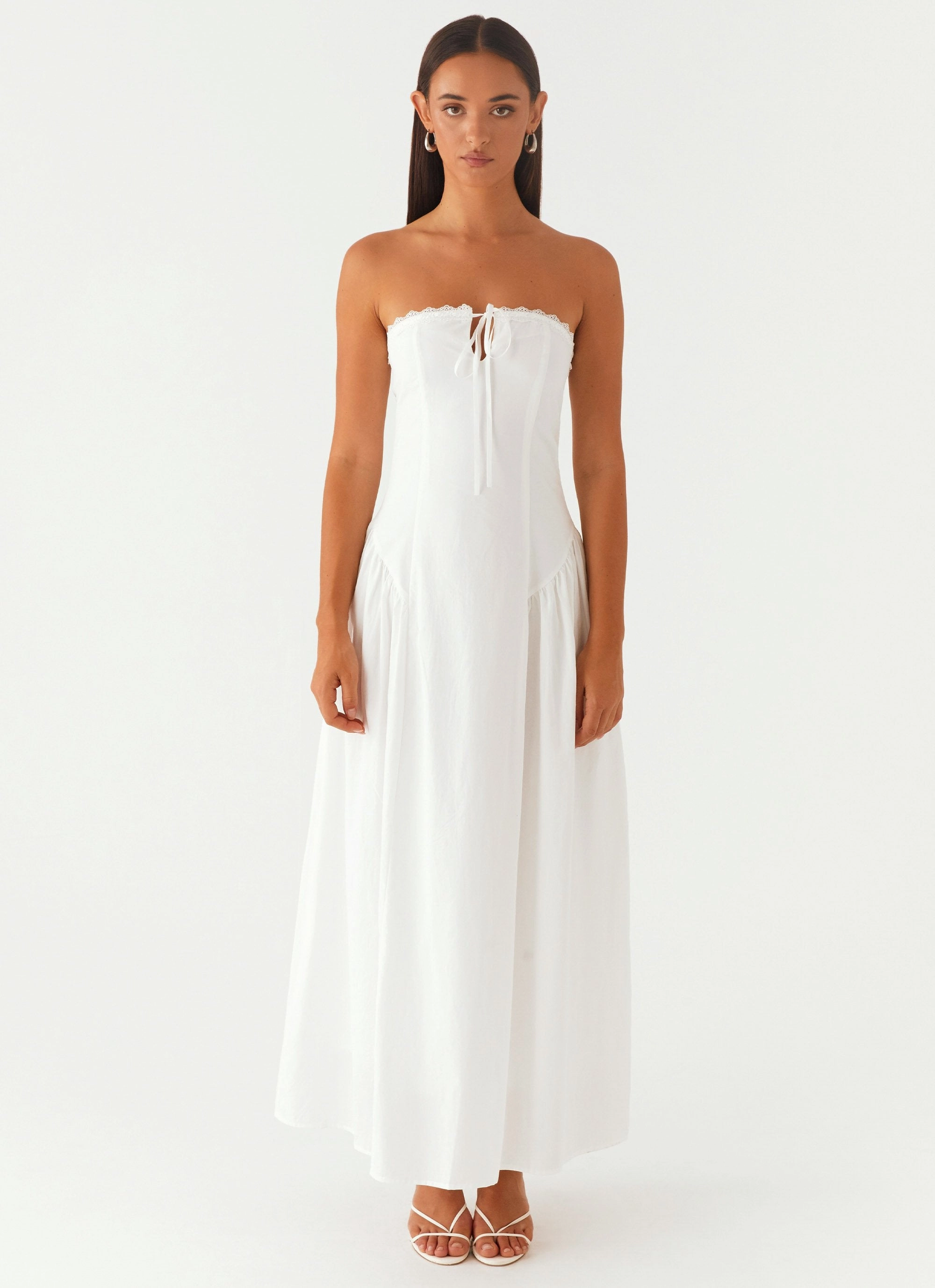 Burleigh Maxi Dress - Ivory Comfortable casual dress Side Tie