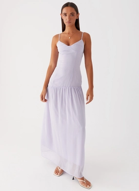 Shania Maxi Dress - Lavender Vibrant Waist Work Pairing