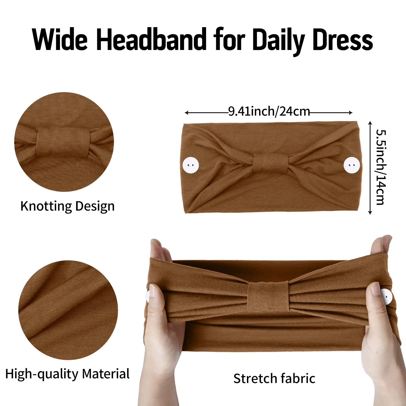 Button for Mask Women Nurses Headband No Slip Elastic Ear Protection Men Doctors Hairband Knotted Sport Sweatband Head Bands for Protect Ear (Pack of 4) (Headbands   Button 4)