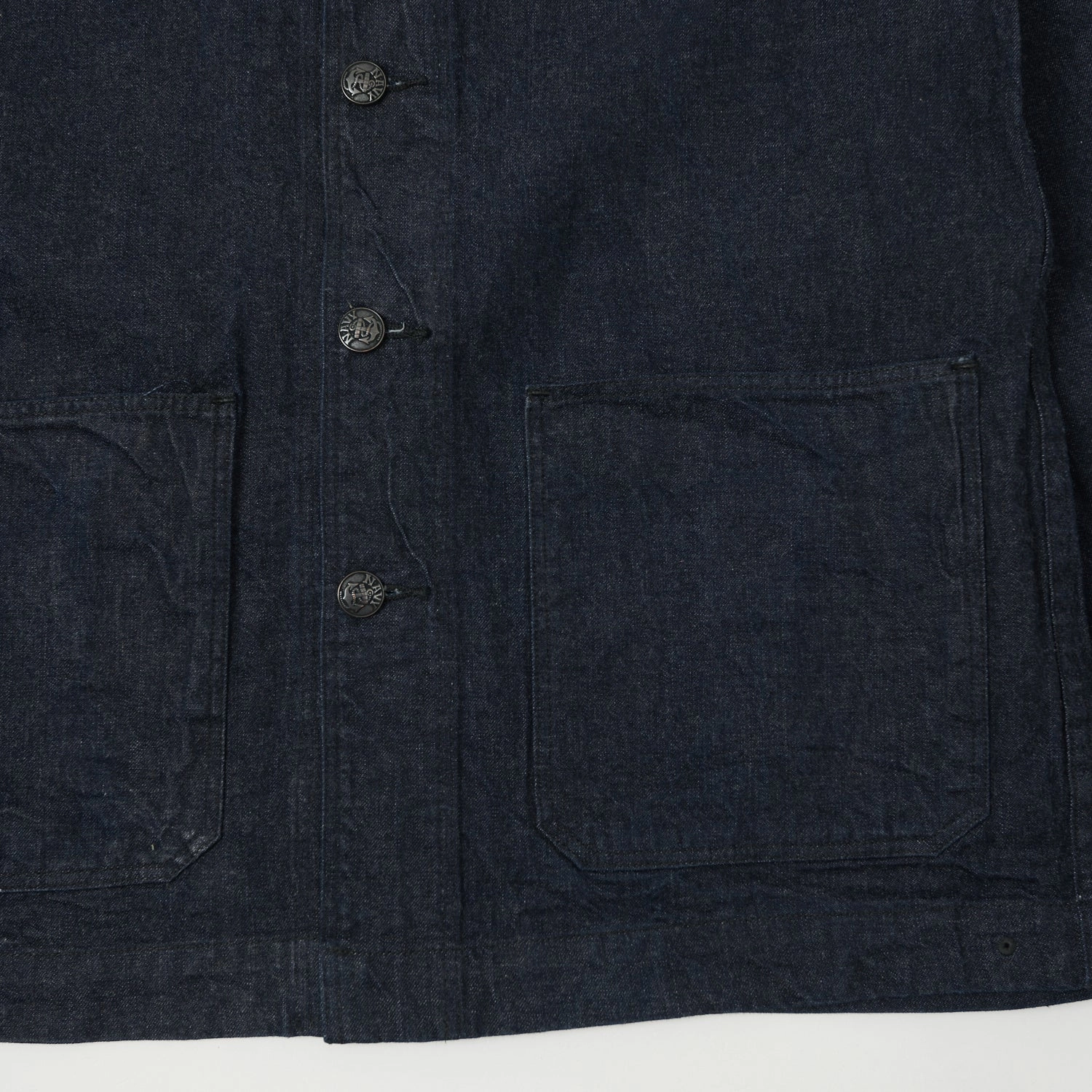 Buzz Rickson's 'Dungaree Jumper' Shawl Collar Denim Jacket - One Wash ReversibleStyle