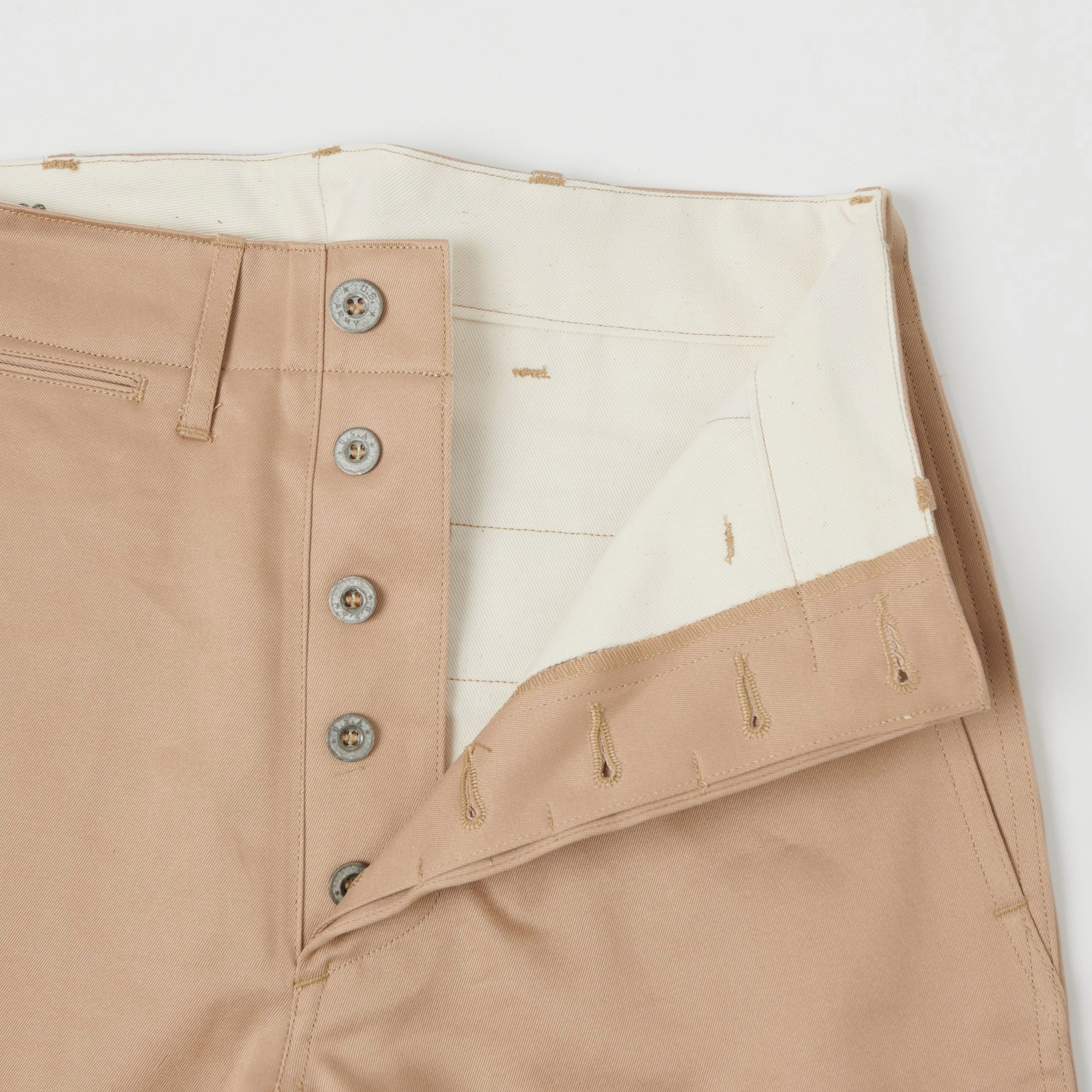 Buzz Rickson's 'Early Model' 1942 Chino - Beige Anti Bacterial Treatment Clean Lines