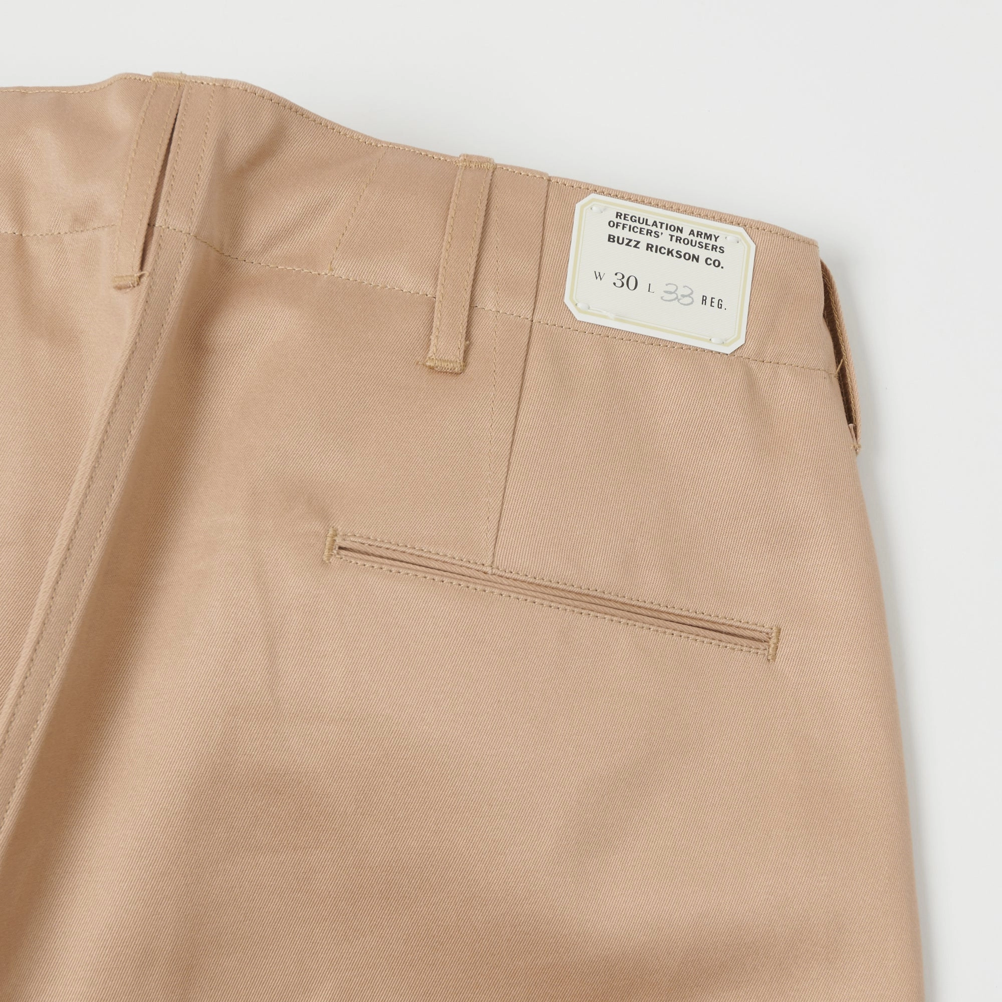 Trendy Layering All Season Wear Buzz Rickson's 'Early Model' 1942 Chino - Beige