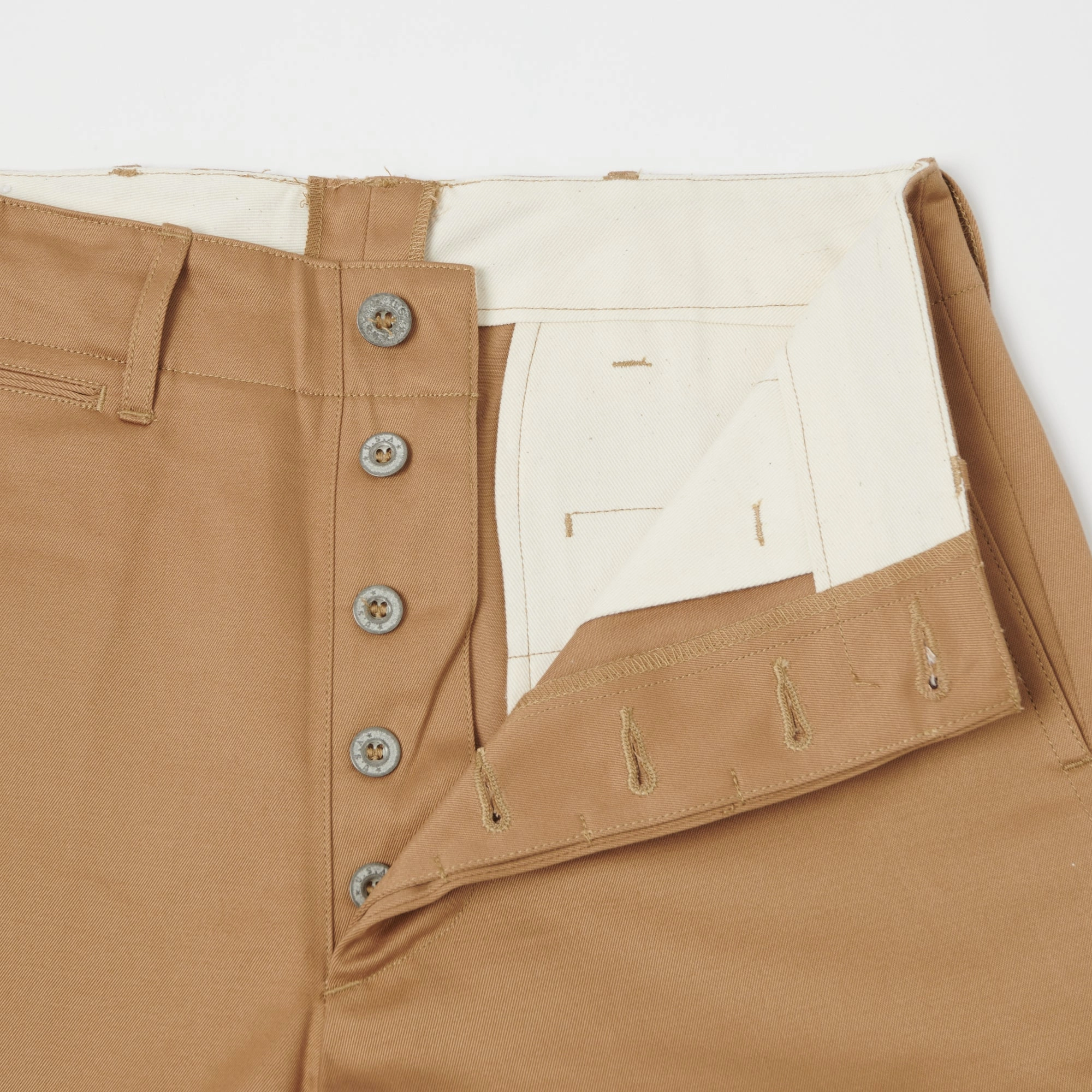Compression Fit Stretch Fit Buzz Rickson's 'Early Model' 1945 Chino - Camel