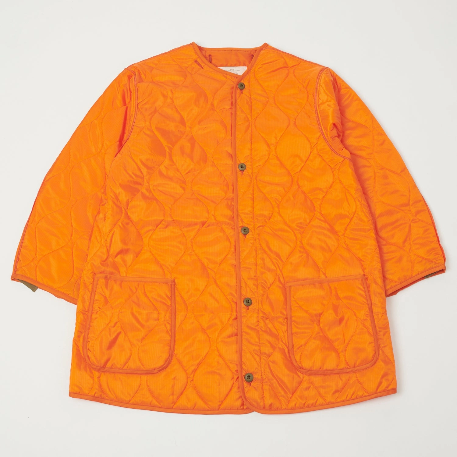 Buzz Rickson's 'Extreme Cold Weather' Liner Jacket - Orange Heavyweight Fabric Neutral Street Style