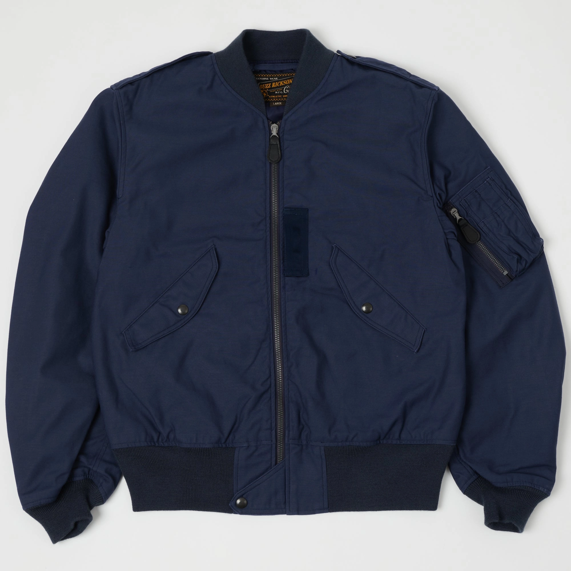 Chill Proof Style Buzz Rickson's L-2A Civilian Model Flight Jacket - Navy