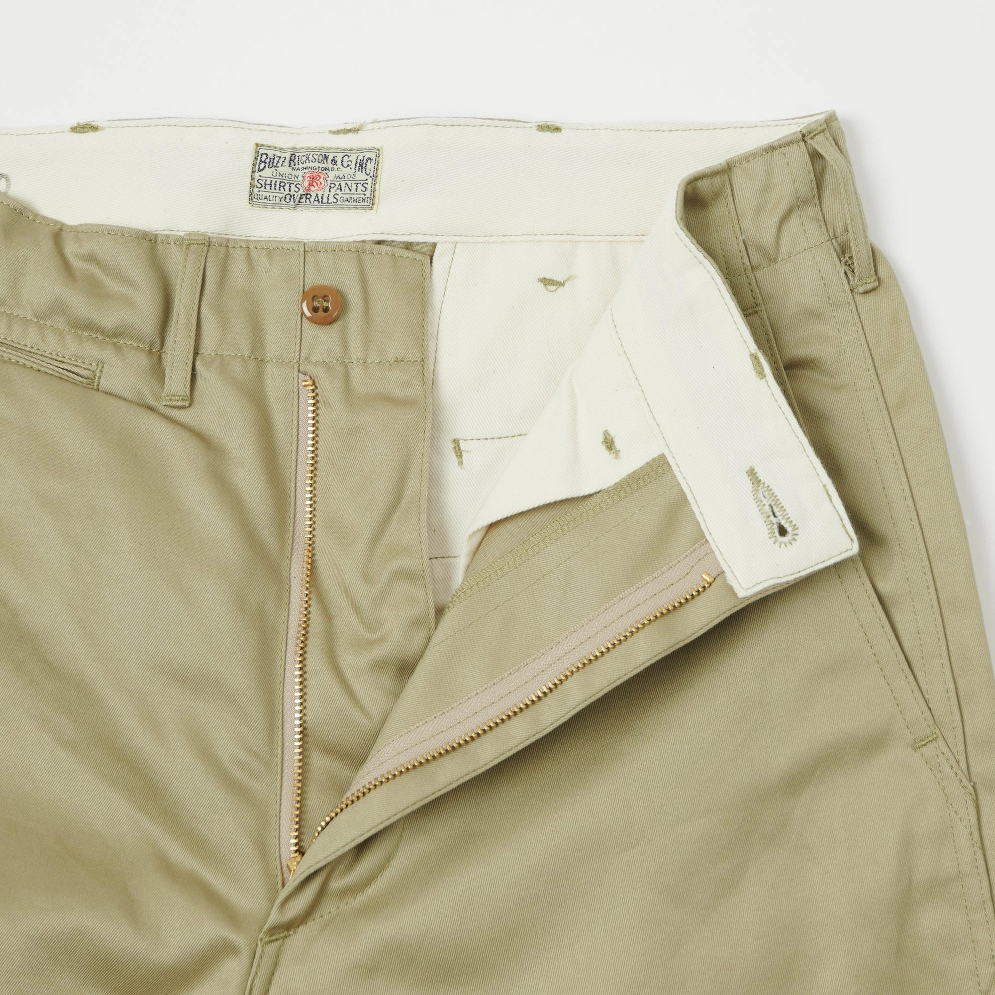 Buzz Rickson's Original-Spec. Chino - Khaki Versatile Layer Slim Fit Wear
