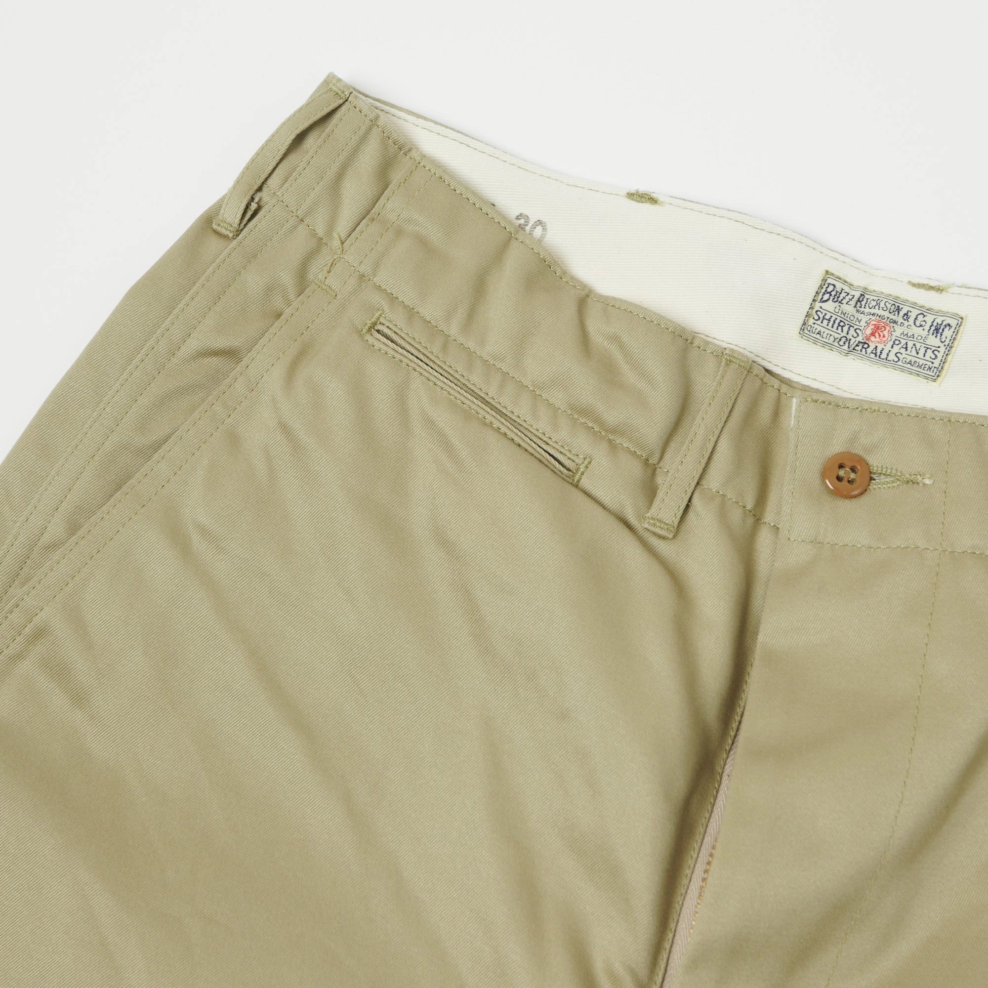 Effortless Layer sport chic Buzz Rickson's Original-Spec. Chino - Khaki