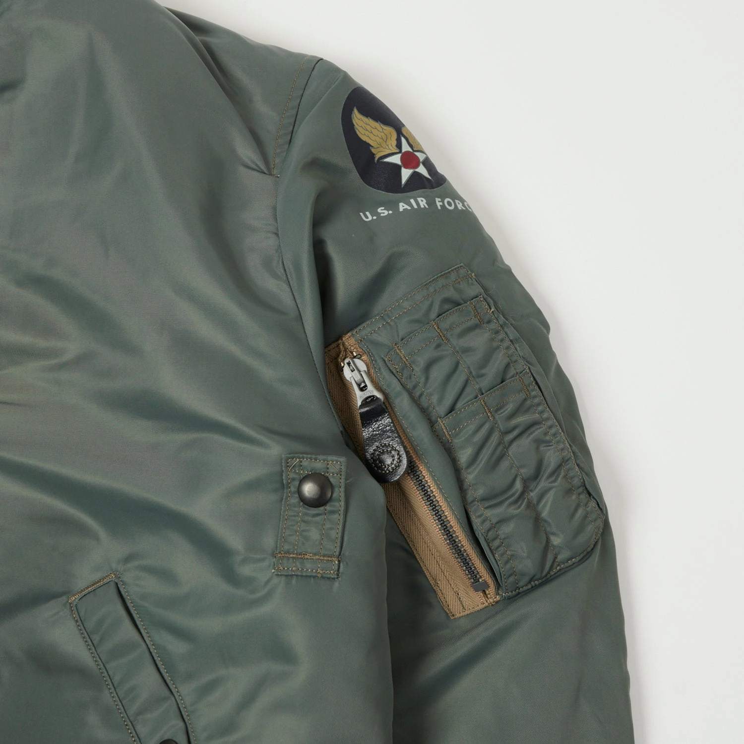 Buzz Rickson's Type MA-1 'Albert Turner & Co' Jacket - Olive Waterproof Fabric