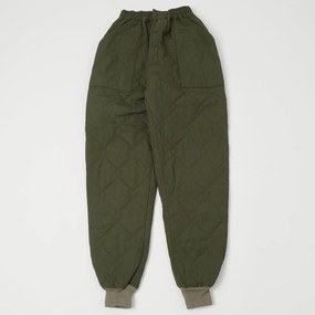 Buzz Rickson's U.S. Army CWU-9P Civilian Model Liner Trouser - Olive Rugged Wear Smart Motion