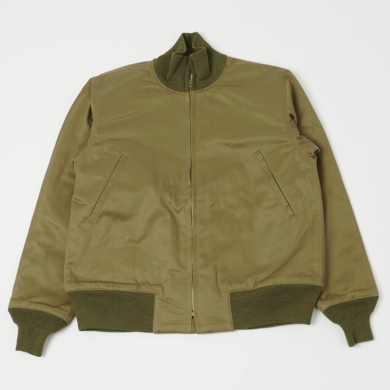 Buzz Rickson's U.S. Army Tanker Jacket - Khaki Rainy Day Weight Distribution System