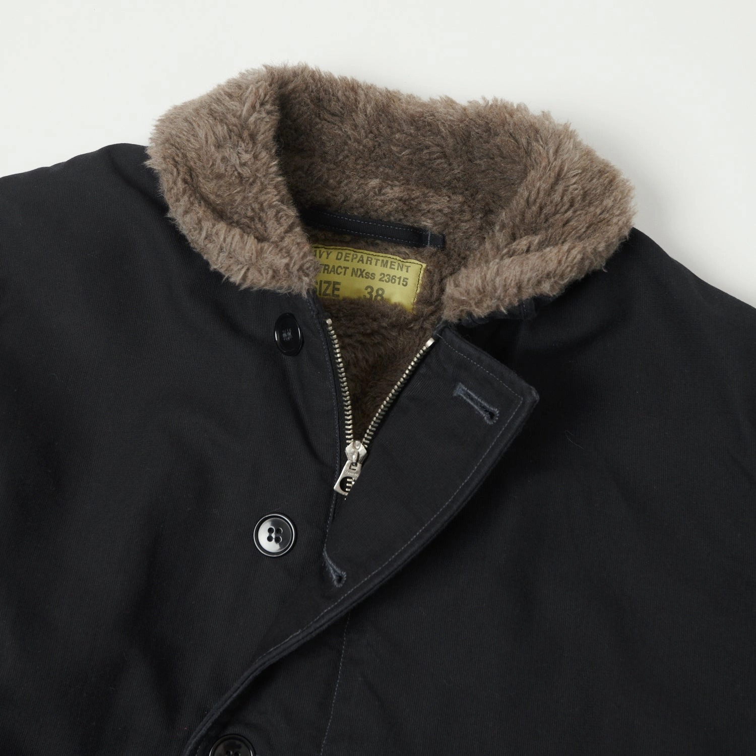 WindproofTechnology Vegan Safe Buzz Rickson's U.S. Navy N-1 Deck Jacket - Navy