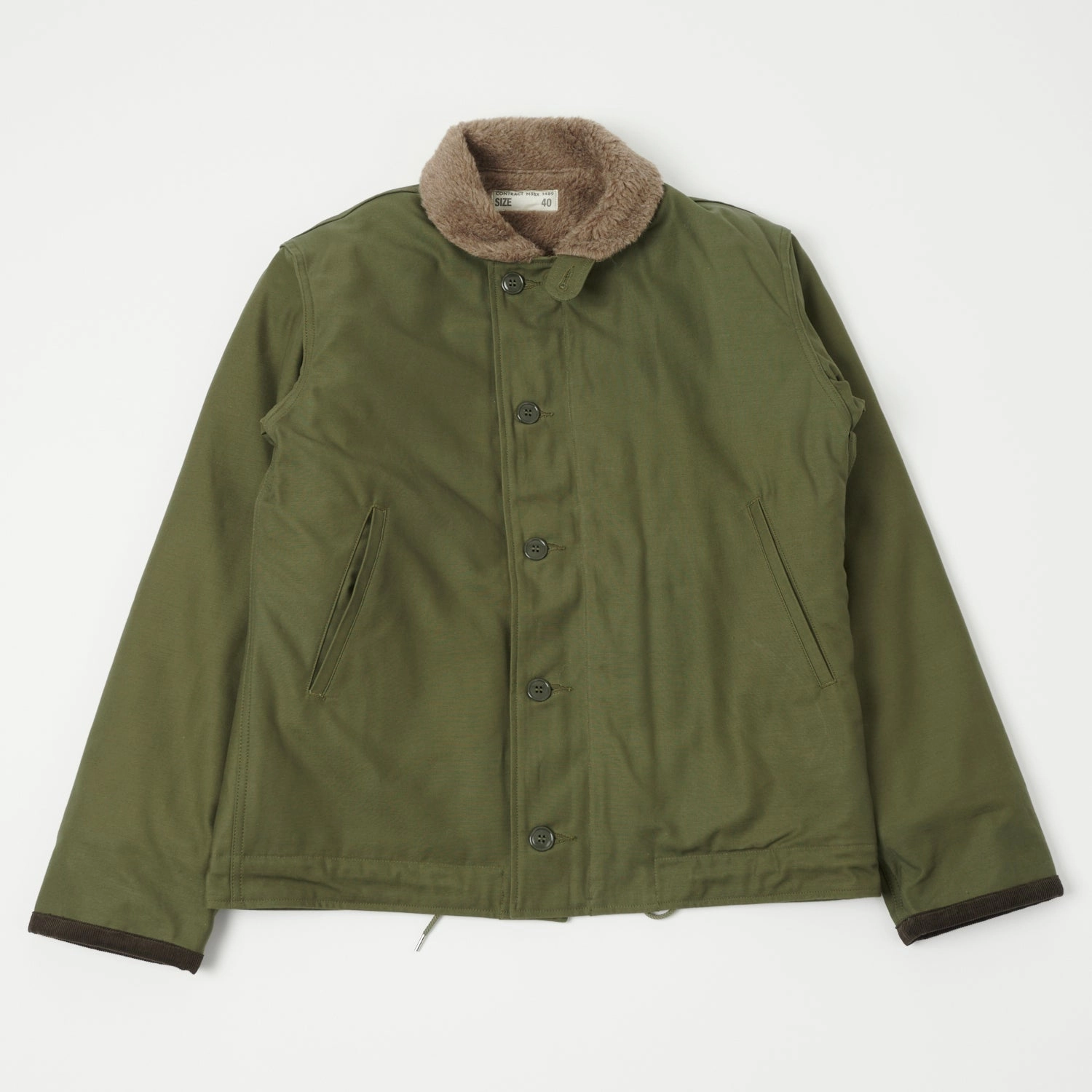City Ready Buzz Rickson's U.S. Navy N-1 Deck Jacket - Olive