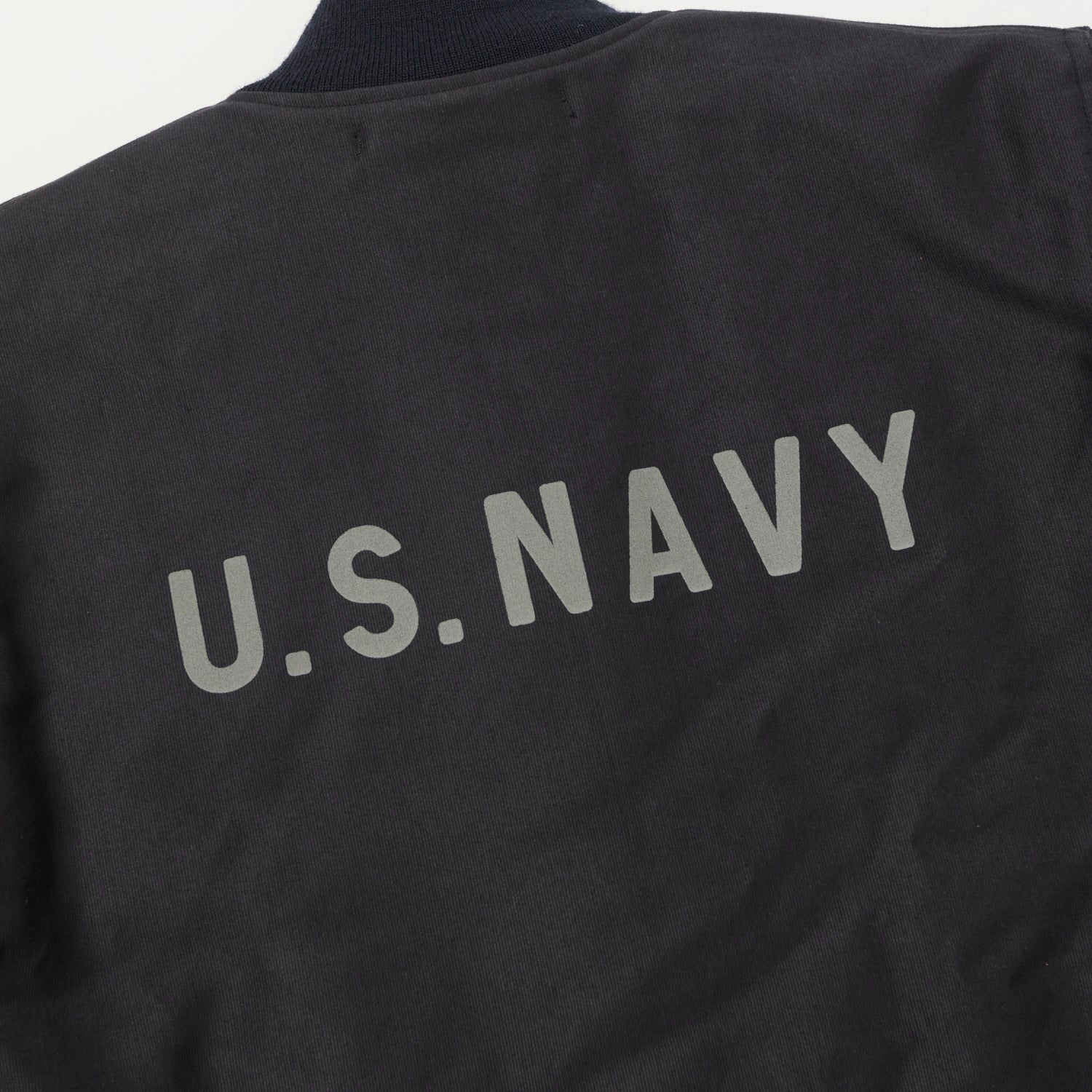 Buzz Rickson's U.S. Navy Zip Through Deck Jacket - Navy Demotex Adjustable Cuff System Comfy Fit