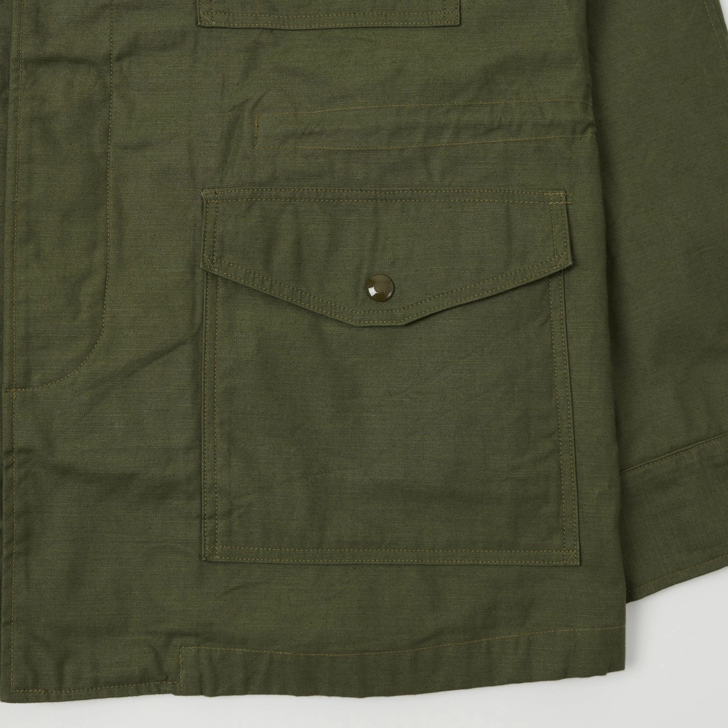 Buzz Rickson's Wind Resistant Field Jacket - Olive Drab Reinforced Elbows