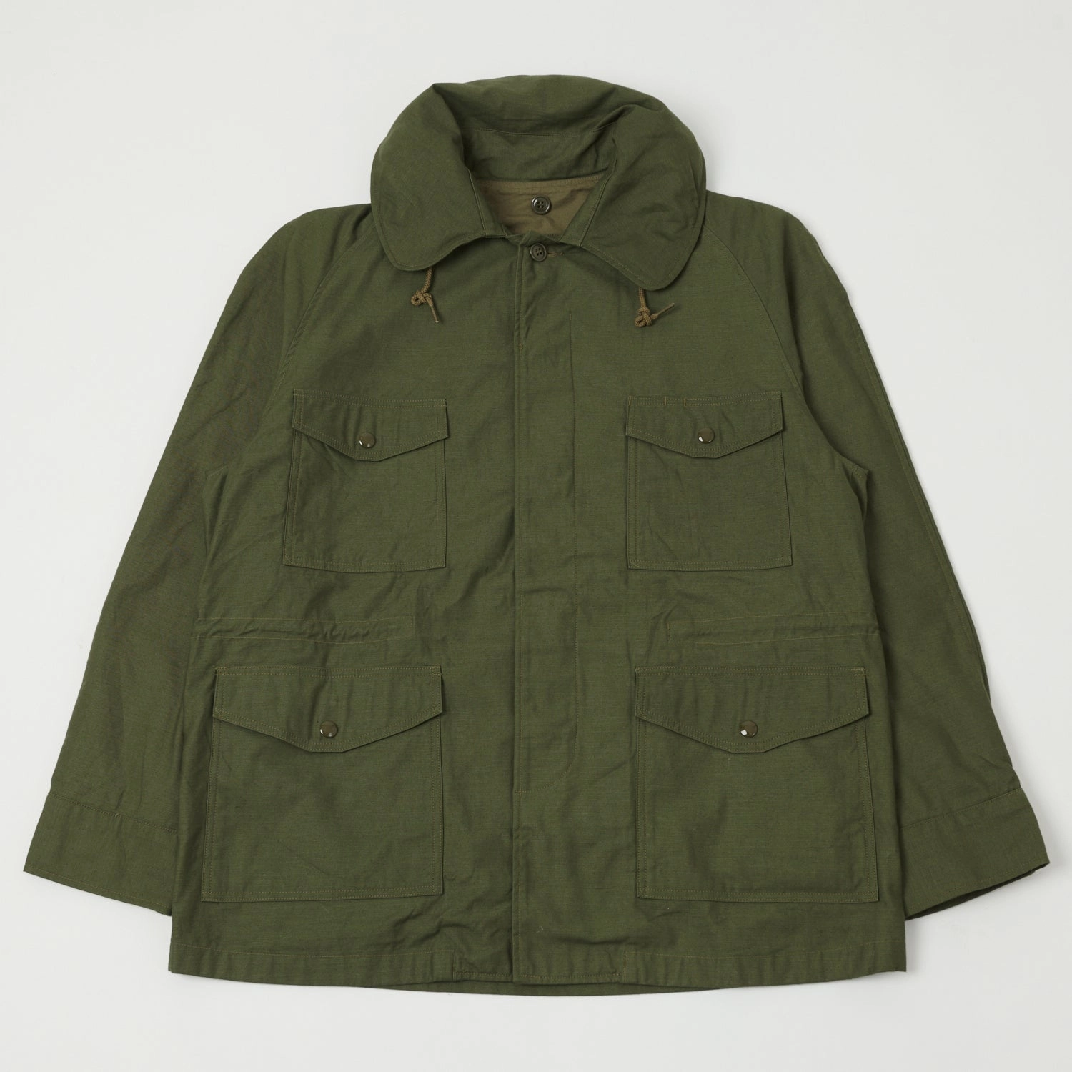 ErgonomicCut MoistureWicking Technology Buzz Rickson's Wind Resistant Field Jacket - Olive Drab