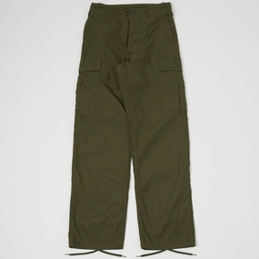 Easy Access Buzz Rickson's Wind Resistant Poplin Trouser - Olive
