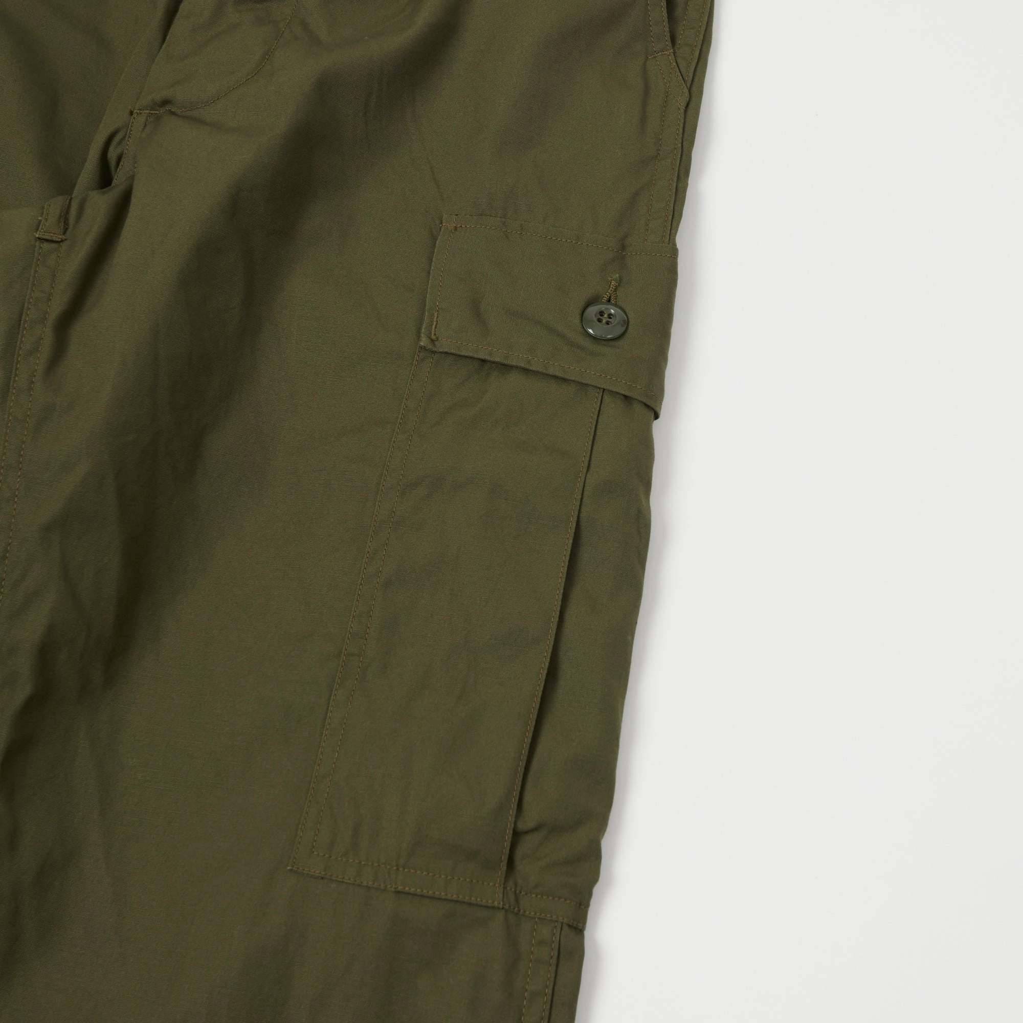 AbrasionResistantPanels Smart Style Buzz Rickson's Wind Resistant Poplin Trouser - Olive