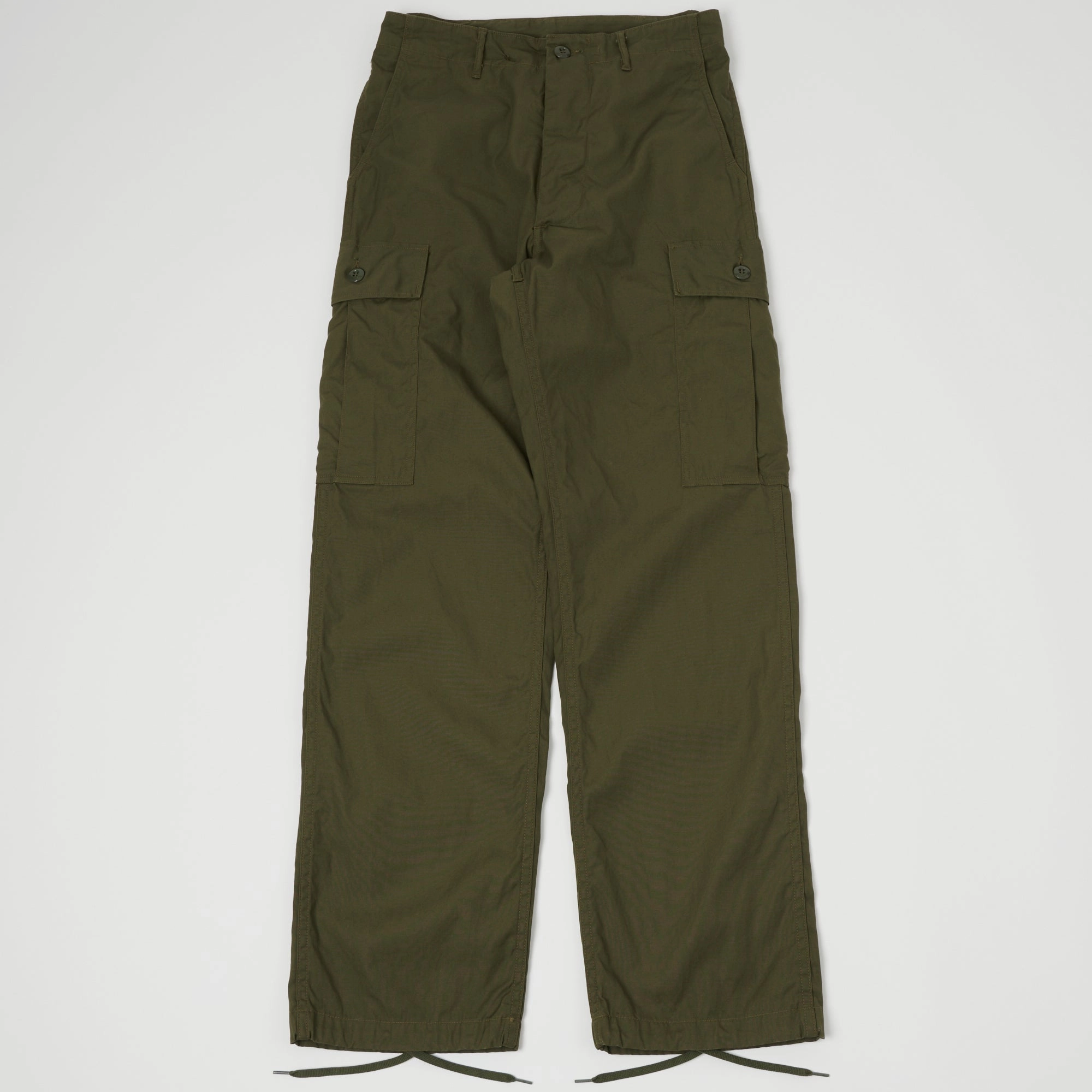 Easy Access Buzz Rickson's Wind Resistant Poplin Trouser - Olive