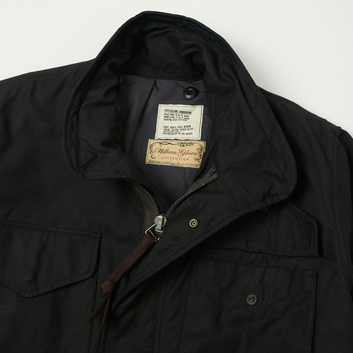 Neutral Style Buzz Rickson's x William Gibson M-65 'Early Model' Jacket - Black