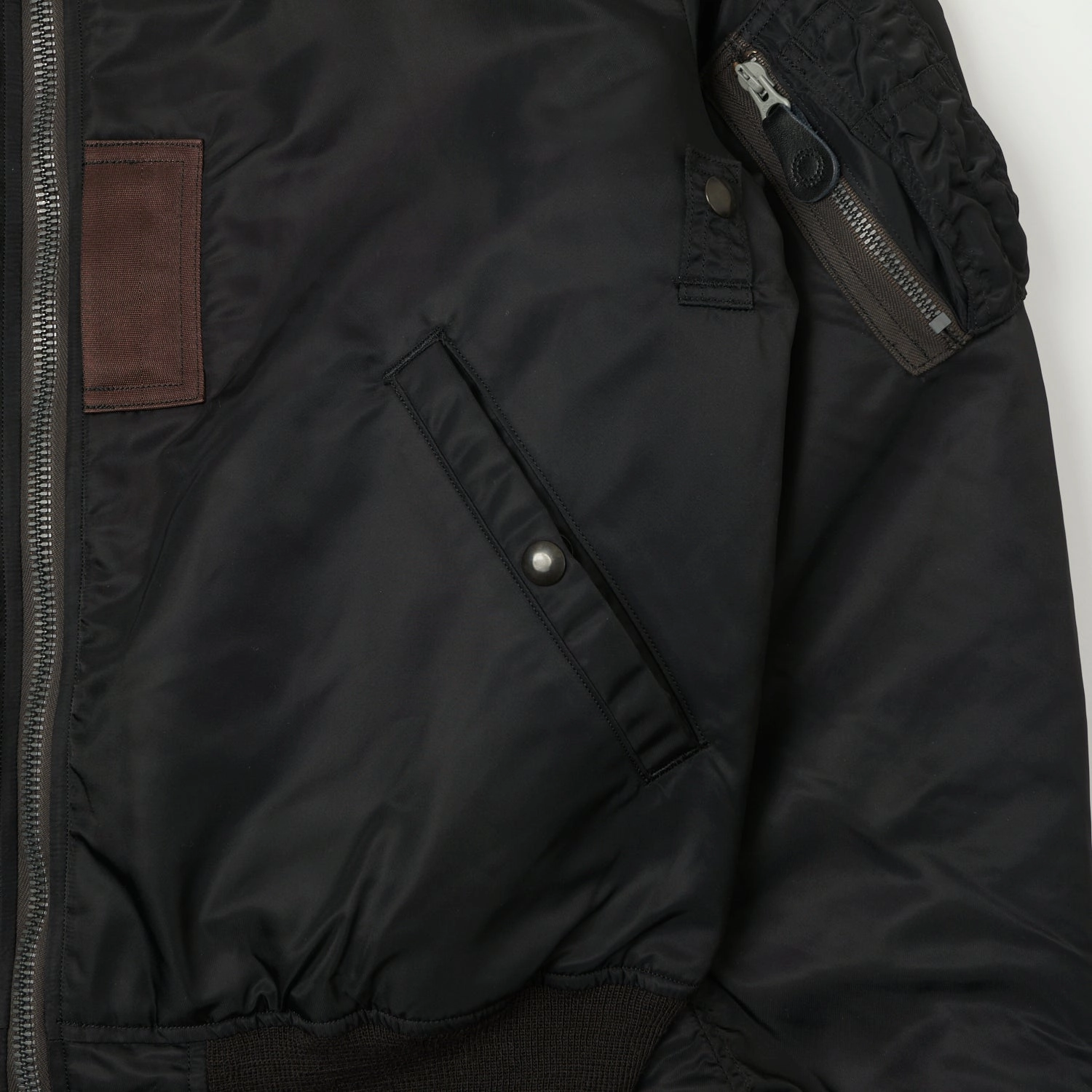Buzz Rickson's x William Gibson MA-1 'Albert Turner & Co' Flight Jacket - Black Contoured Back Panel