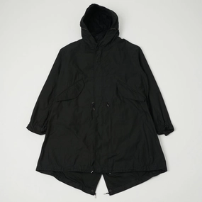 Buzz Rickson's x William Gibson U.S. Army M-51 Parka - Black Adjustable Detachable Hood Effortless Layer