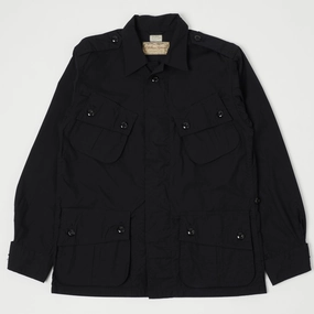 Layered Hem Design AntiStaticFinish Buzz Rickson's x William Gibson U.S. Army Tropical Combat Jacket - Black