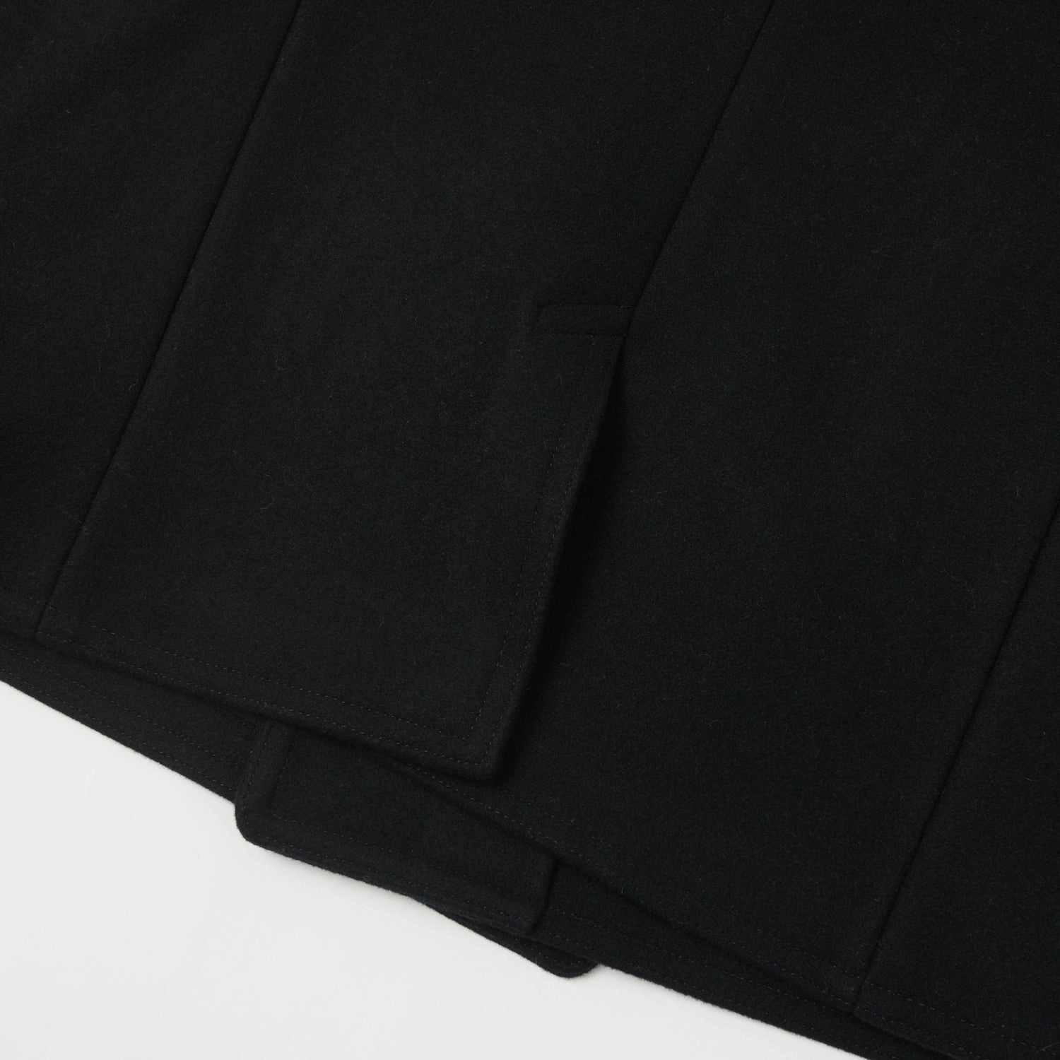 Buzz Rickson x William Gibson U.S. Navy Pea Coat - Black Magnetic Closures hypoallergenic material