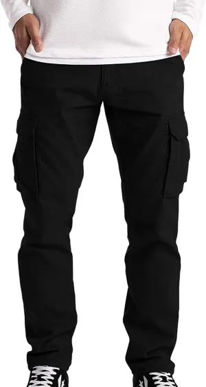 Cargo Pants for Men Big and Tall Pants Lightweight Sports Jogger Sweatpants Drawstring Pants Outdoor Fishing Trousers