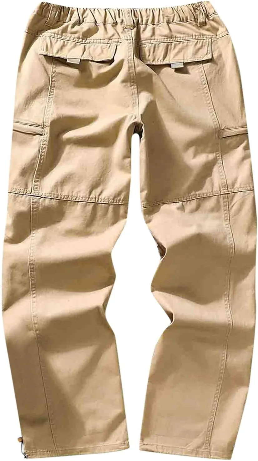 Cargo Pants for Men Joggers Active for Men Gym Training Pants Men's Fleece Cargo Sweatpants Heavyweight Mens Fashion
