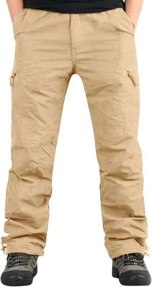 Cargo Pants for Men Joggers Active for Men Gym Training Pants Men's Fleece Cargo Sweatpants Heavyweight Mens Fashion
