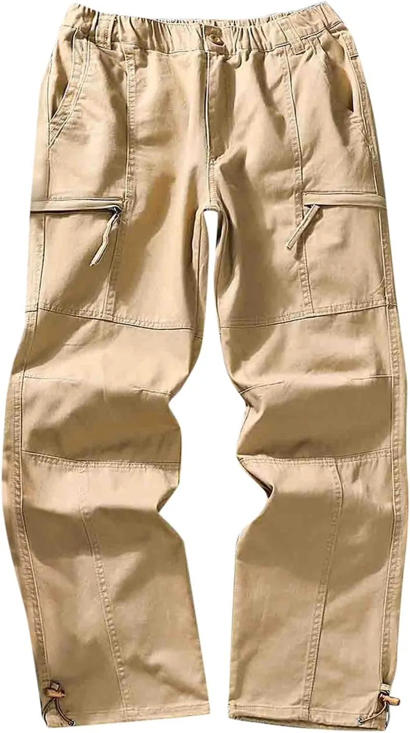 Cargo Pants for Men Joggers Active for Men Gym Training Pants Men's Fleece Cargo Sweatpants Heavyweight Mens Fashion
